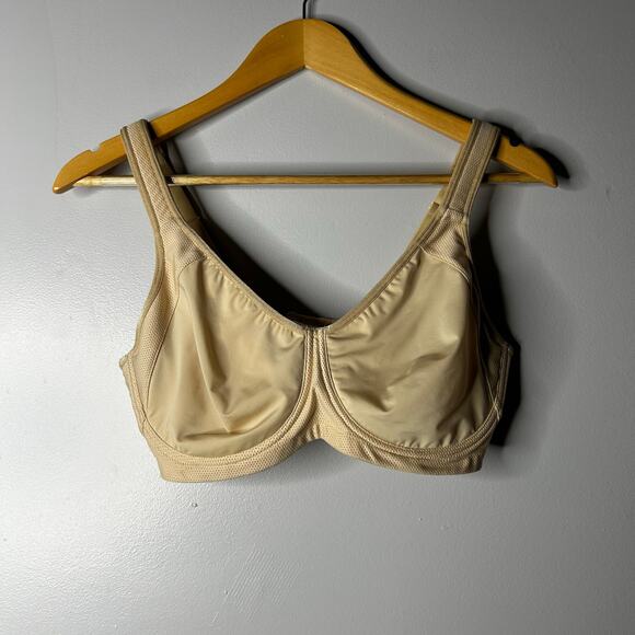 Title Nine Cuz She Says So Underwire Sports Bra Women's 34DD  Nude High Impact - Picture 2 of 8